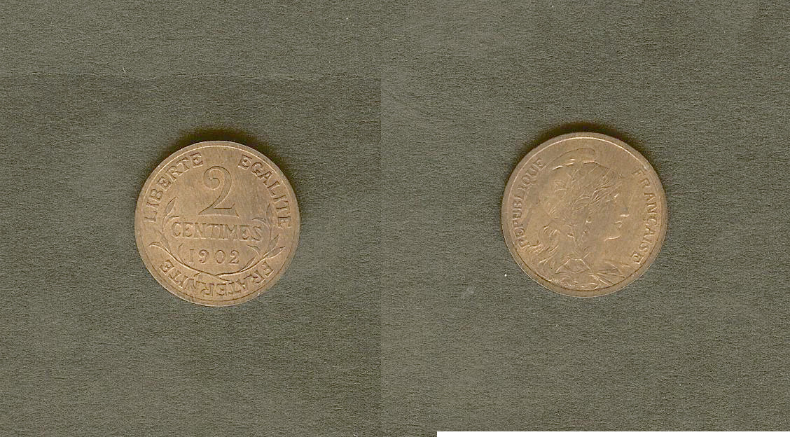 2 centimes Daniel-Dupuis 1902 Paris SPL+
